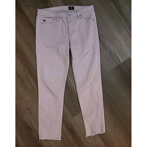 AG Adriano Goldshmied Jeans Womens 28R The Prima Crop Cigarette Crop Pink Rose